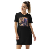 Fingers Dance Guitar Sings Organic Cotton T-shirt Dress - Beyond T-shirts